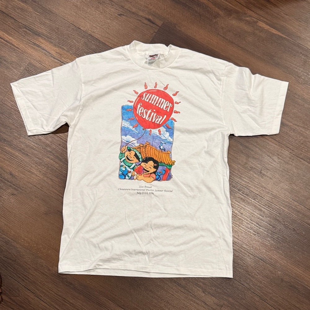 Vintage Single Stitch 1996 LA Chinatown Summer Festival T-Shirt